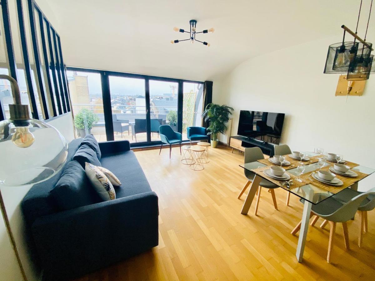 The Luxury Green Penthouse In City Center With Terrace And Free Parking Luxemburg Exterior foto